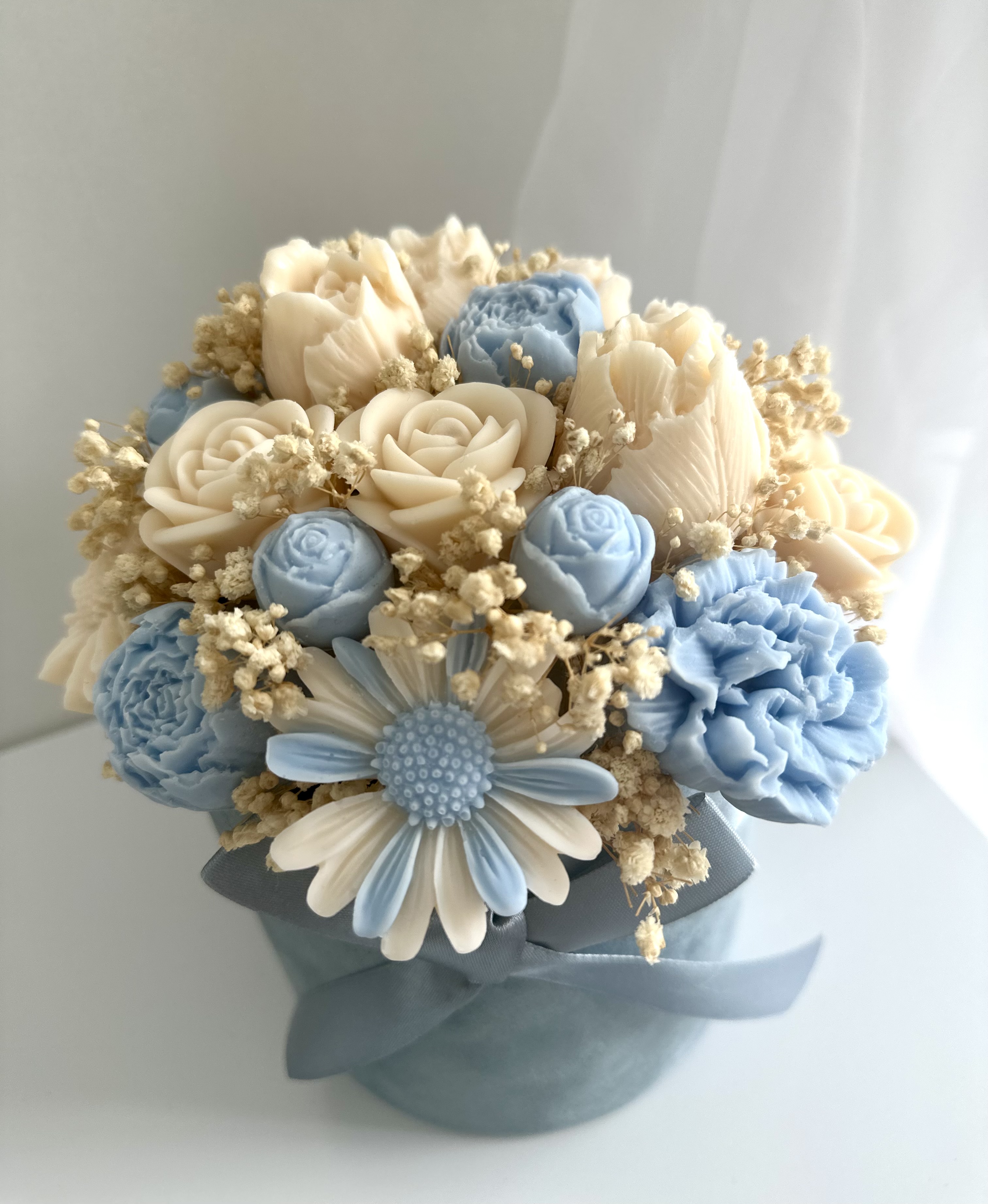 Kytica v boxe Baby blue