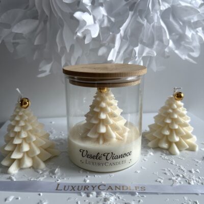 Sviečka v skle Veselé Vianoce