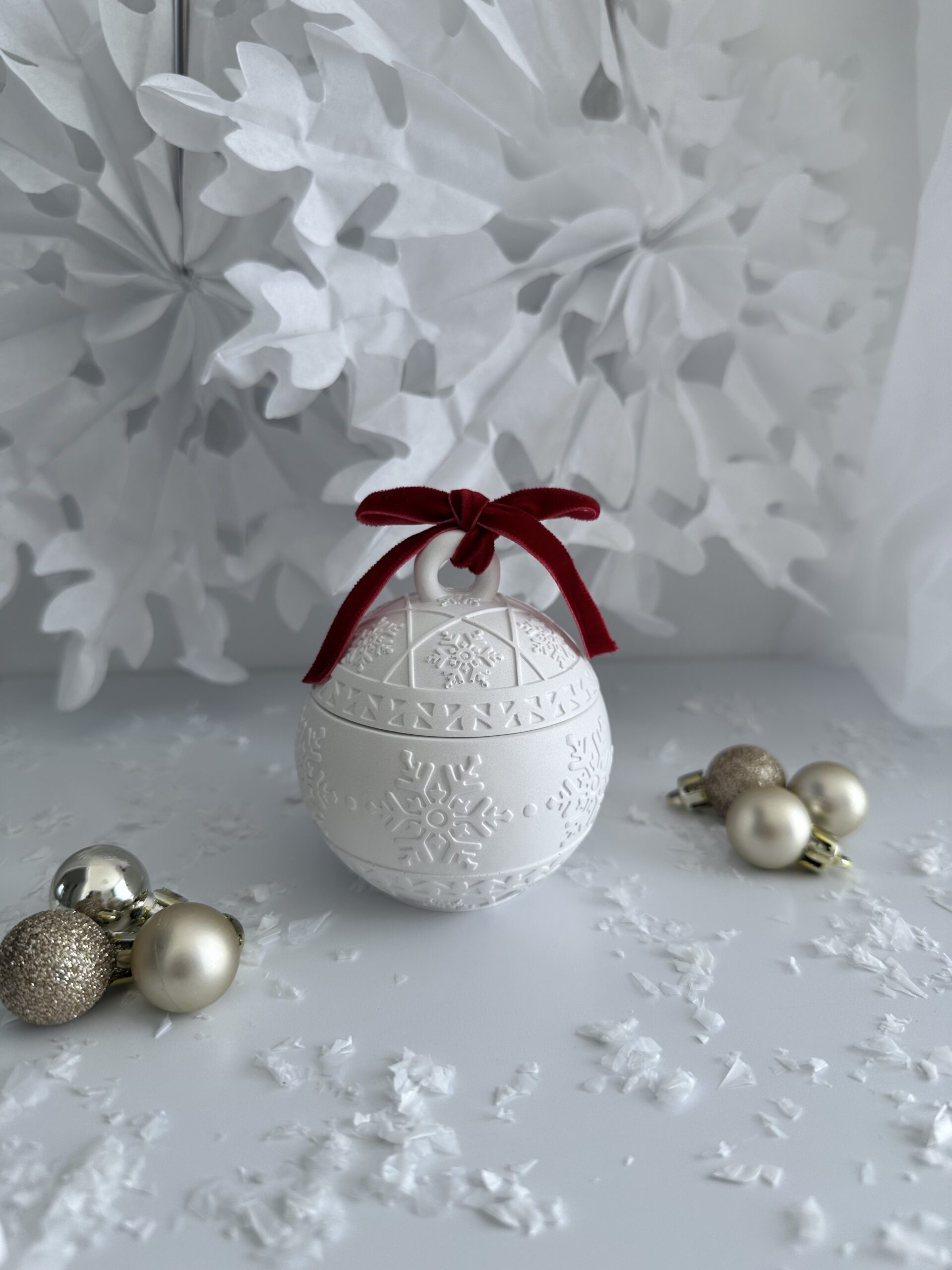 Vianočná guľa vločka