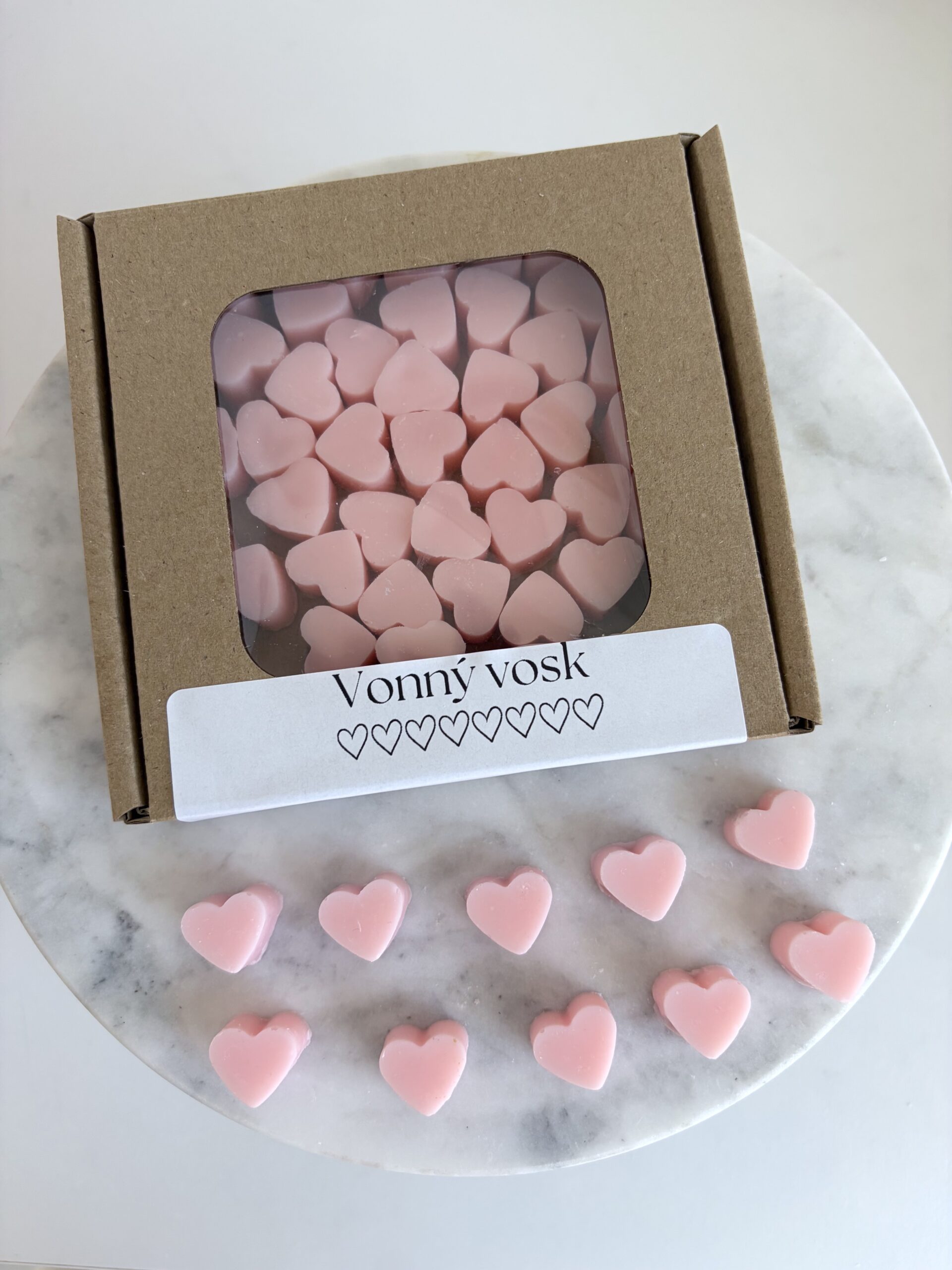 Vonný vosk Srdiečko - ružová