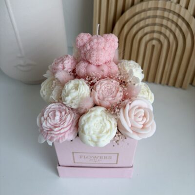 Flowerbox Teddy ružová